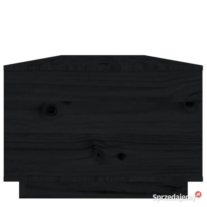 Stolik kawowy czarny 100x50x35 lite drewno Warszawa