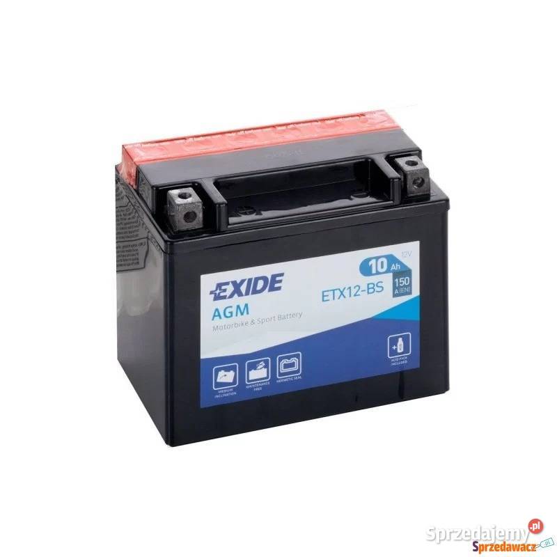Akumulator motocyklowy 10Ah 150A Exide ETX12BS Układ elektryczny, zapłon Białystok