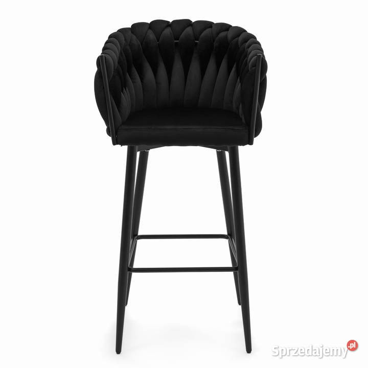 Czarny Hoker Tapicerowany Latina Wysyłka 24H 54cm wielkopolskie Tarchały Małe sprzedam