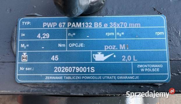 Pompa śrubowa ślimakowa spożywcza Netzsch NM045 Błonie
