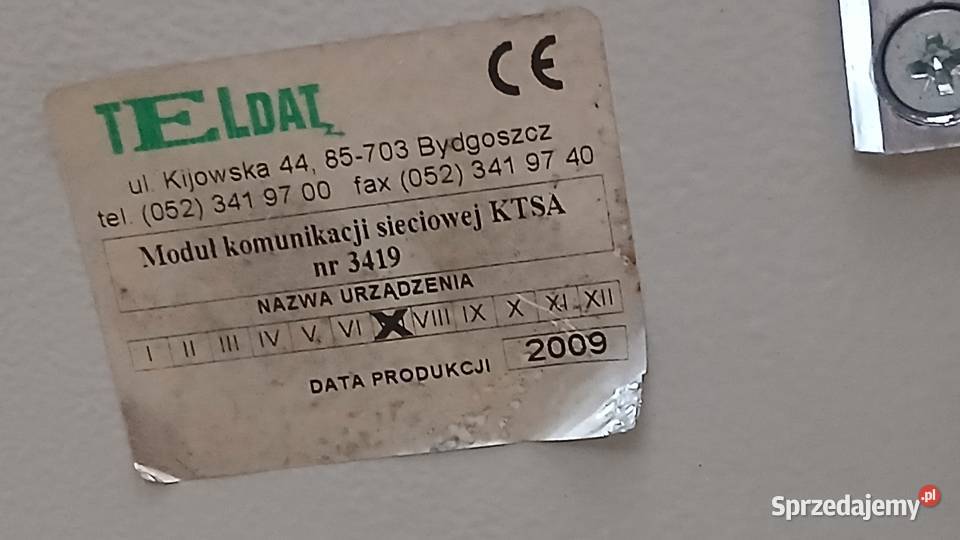 Moduł komunikacji sieciowej KTSA 3419 Antyki, Sztuka, Kolekcje Skierniewice sprzedam