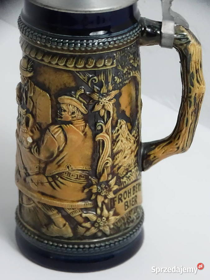 Oryginalny Kufel GERZ West Germany 24 Ceramika i Biłgoraj