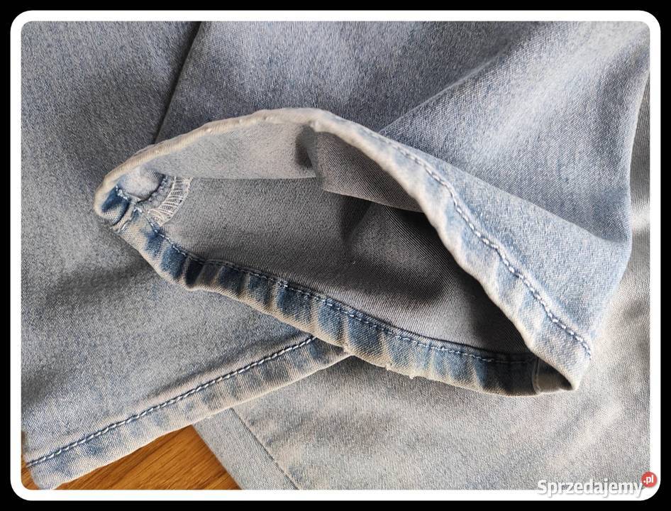 Jasne spodnie jeansowe damskie 44 XXL Miss Płock