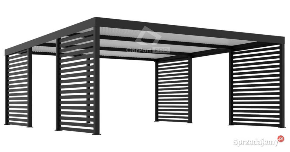 CarPort PREMIUM wiata samochodowa 6x55 antracyt Wieliczka