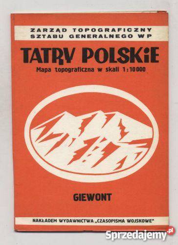 Tatry Polskie   Giewont    mapa top.1:10000