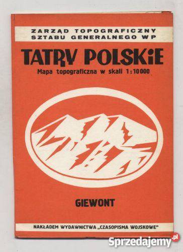 Tatry Polskie Giewont mapa top110000 zachodniopomorskie Szczecin