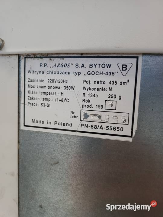Sprzedam lodówkę stojącą z szybą Szczecin