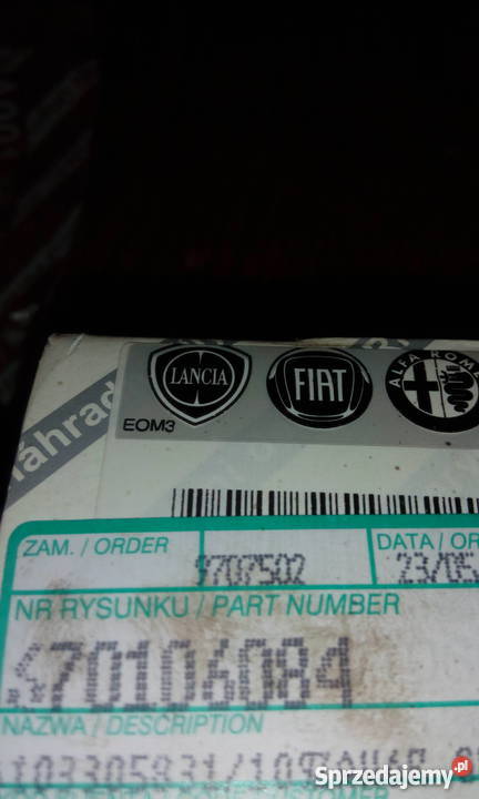 Czujnik cisnienia w kole lancia alfa fiat Nowy 1 Katowice