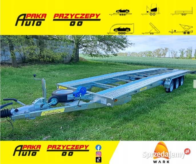 Laweta z najazdami na 2 auta 85x2 m DMC 3500 Kielce