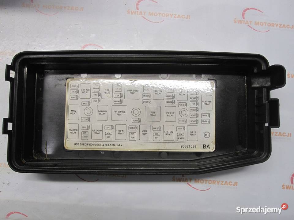 OPEL ANTARA 09r skrzynka bezpieczników 96821093 sprzedam