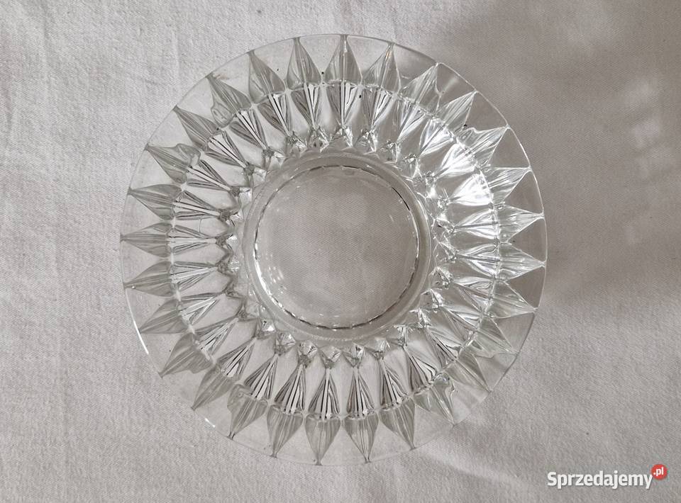 Popielniczka popielnica szklana vintage PRL HSG Warszawa