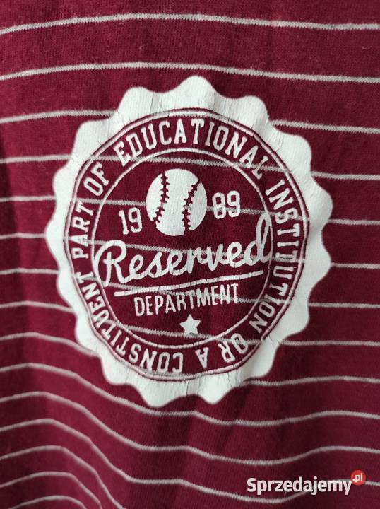 Reserved sportowa koszulka top tshirt długi