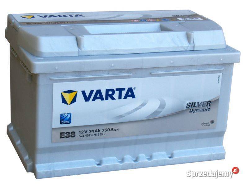Akumulator VARTA Silver Dynamic E38 74Ah 750A EN Białystok sprzedam