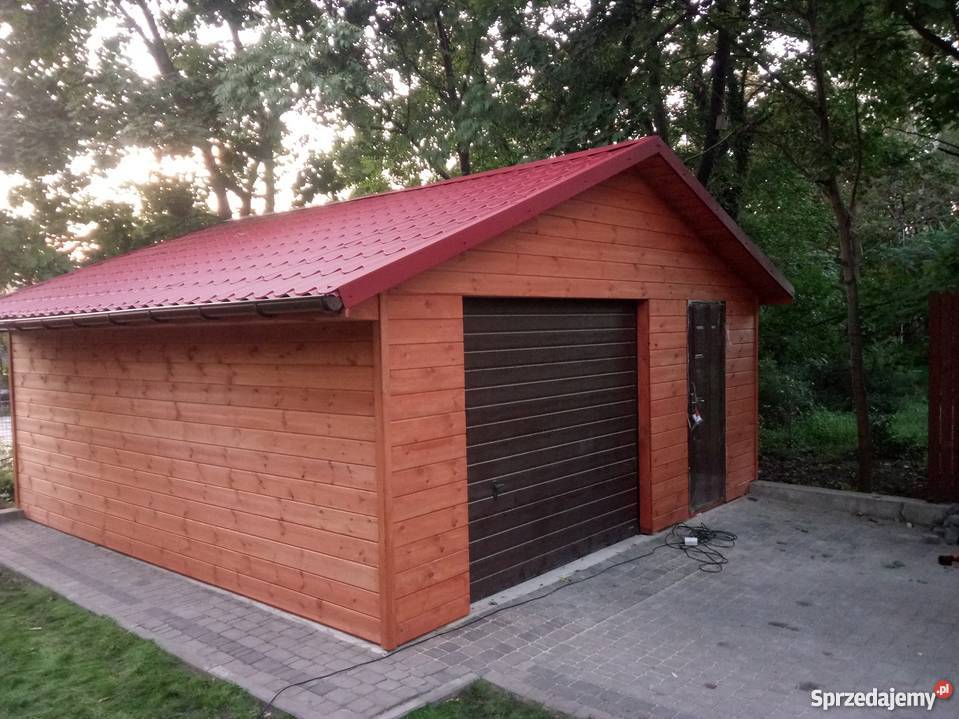 Garaż z drewna Wiata garażowa Carport drewniany mazowieckie Otwock