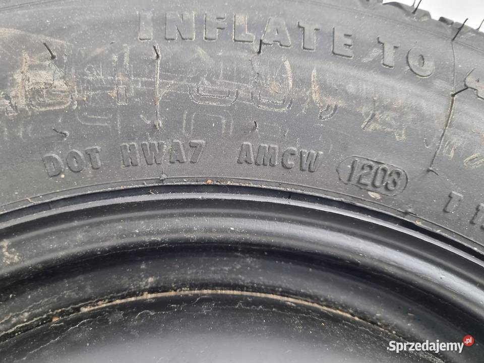KOŁO DOJAZDOWE 12590 R15 30620658 4x1143 Chełm