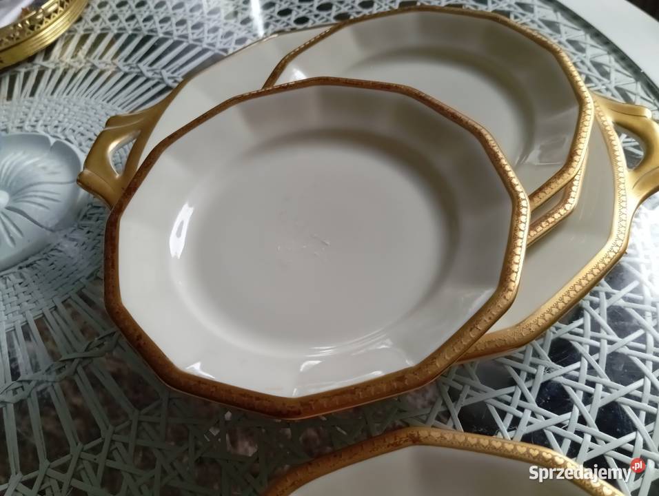 Patera z 6 talerzykami do ciasta Schlaggenwald lubuskie Zielona Góra