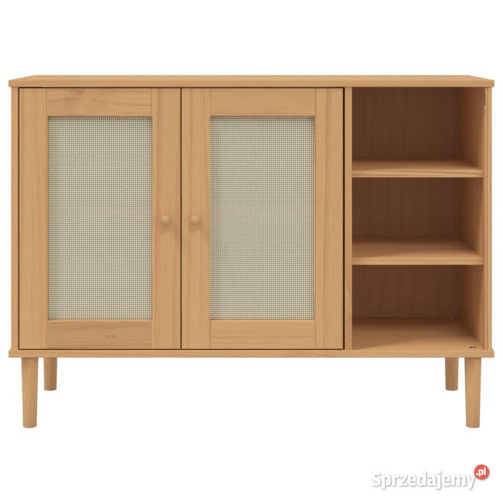Szafka SENJA imitacja rattanu brązowa 112x40x80 Warszawa