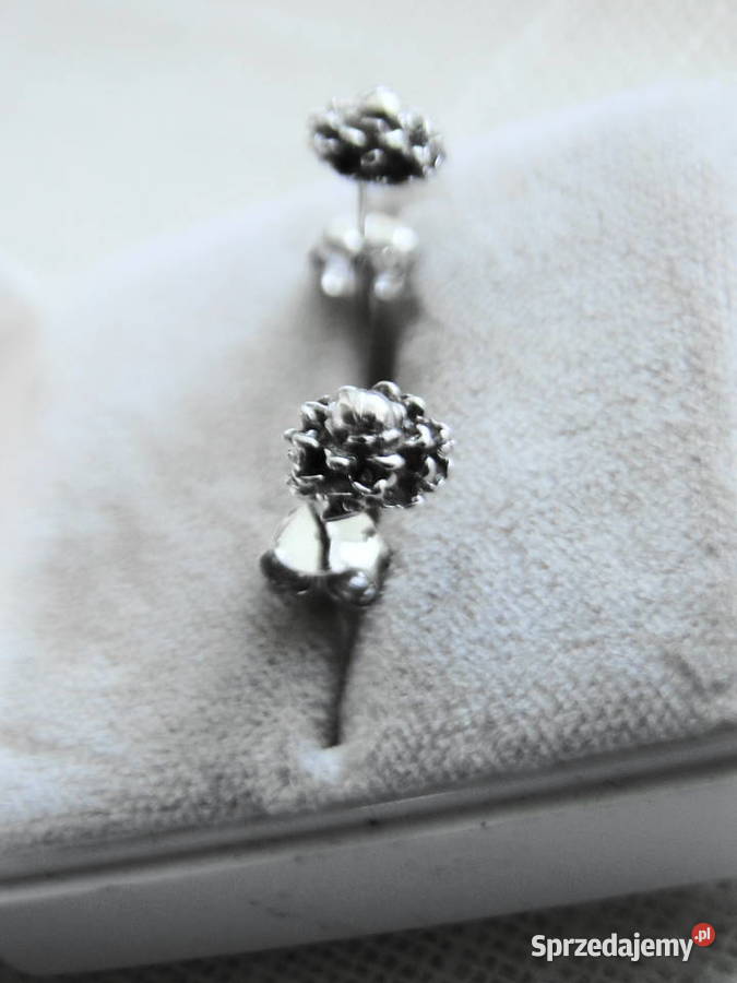 Kolczyki kwiatki srebro 925 srebro Warszawa