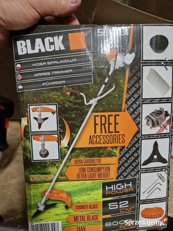 KOSA SPALINOWA 58 KOSIARKA PODKASZARKA XXL BLACK Dom i Ogród