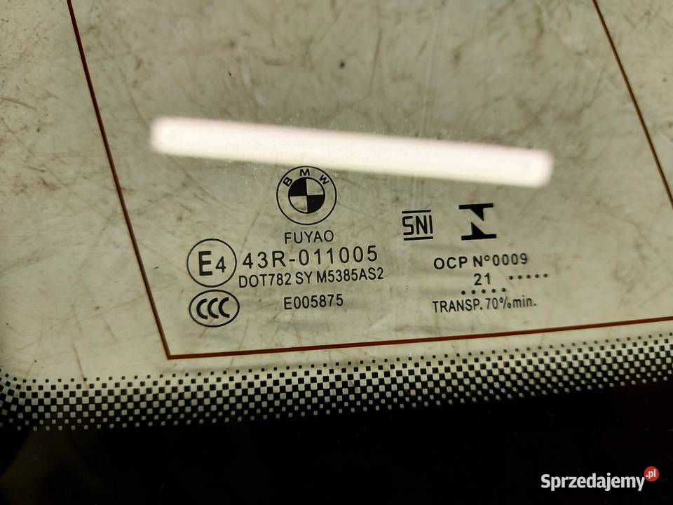 BMW G21 G20 Kombi szyba szybka lewa tył tylna Karoseryjne