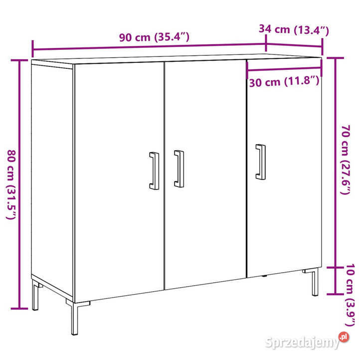 Szafka dąb artisian 90x34x80 materiał Pozostałe sprzedam
