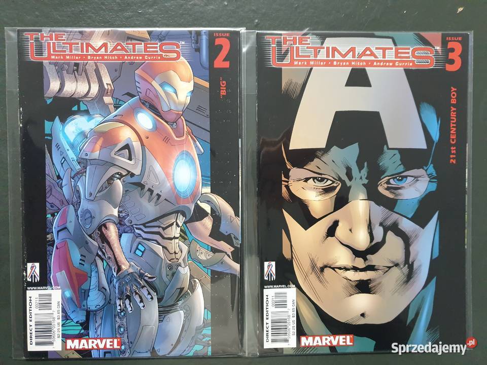 The Ultimates 12 oryginalnych komiksów Marvel kredowy papier