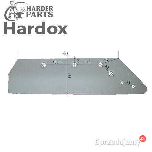 Lemiesz 300hektarów HARDOX 622202P części do
