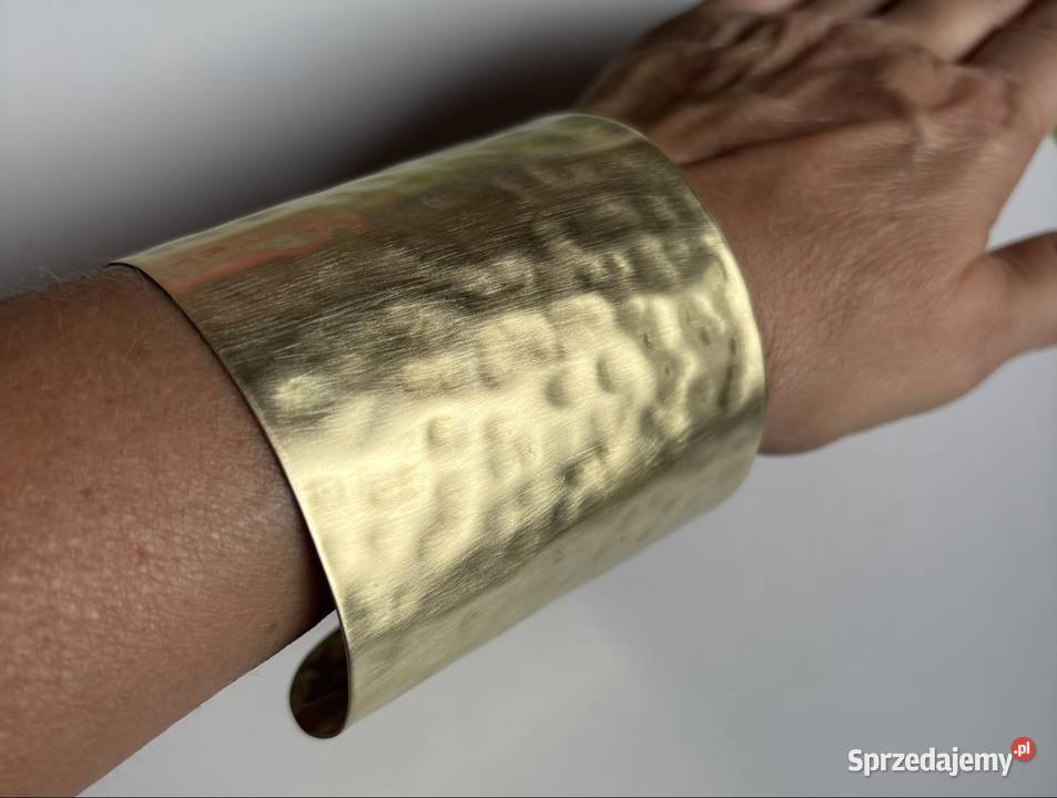Szeroka młotkowana bransoletka Bydgoszcz sprzedam