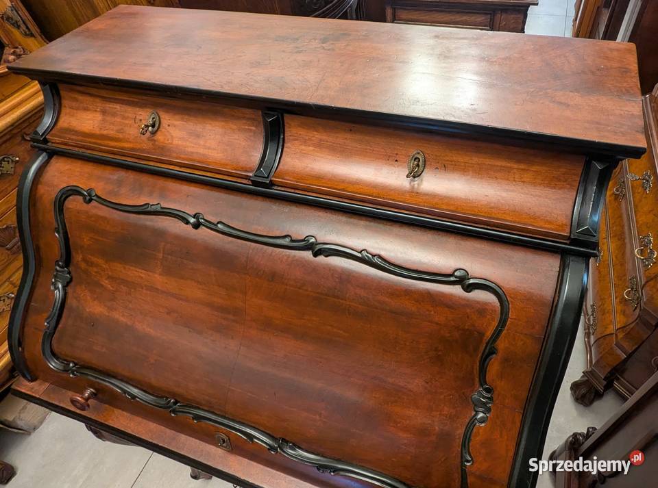 Unikalny sekretarzyk ludwikowski orzechsklep Antyki, Sztuka, Kolekcje Dąbrowa Górnicza