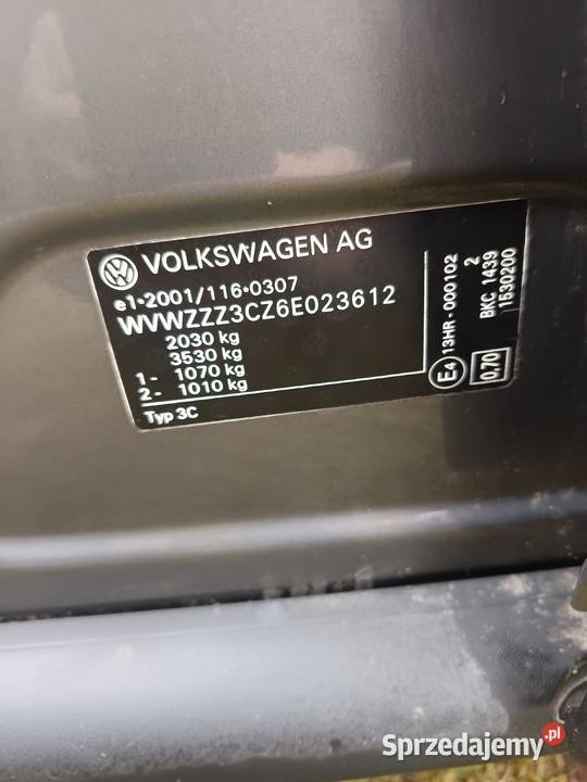 Volkswagen Passat 19 TDI 2005 r diesel Passat Volkswagen Bełchatów