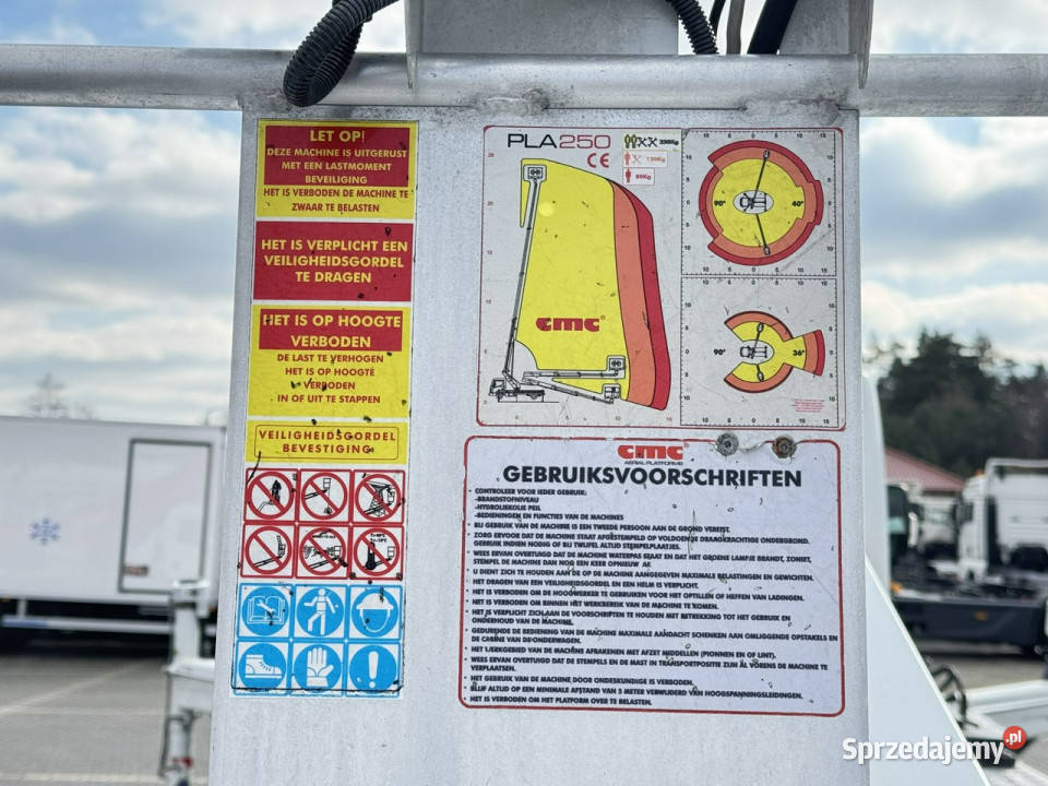 Renault Maxity Podnośnik Koszowy 25m CMC PLA 250 Widełki sprzedam