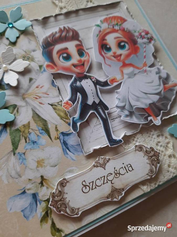 Kartka personalizowana na Ślub Pogonów