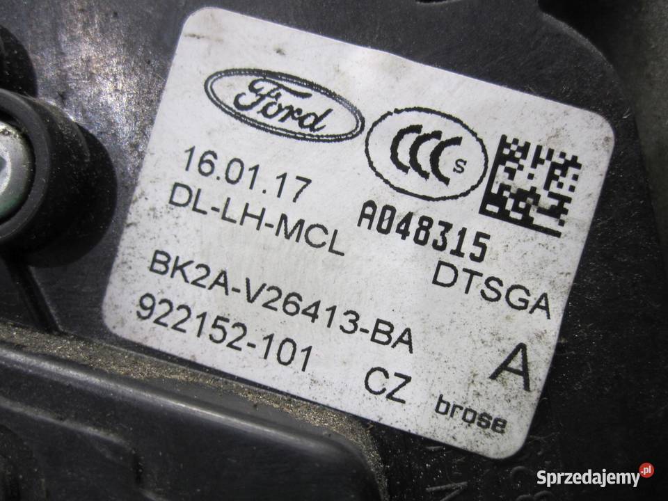 TRANSIT CUSTOM 15r zamek drzwi lewy bok