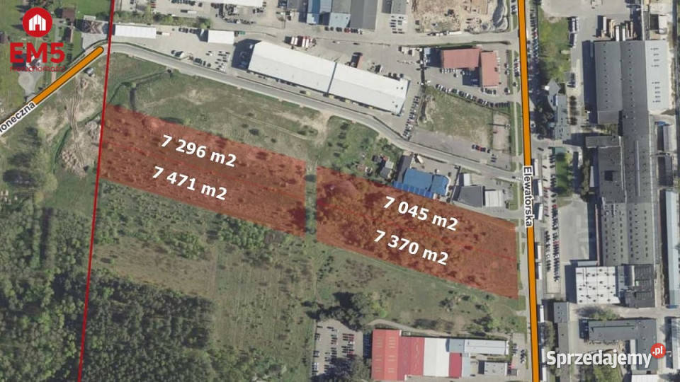 sprzedaży gruntu Białystok Elewatorska 29182m2