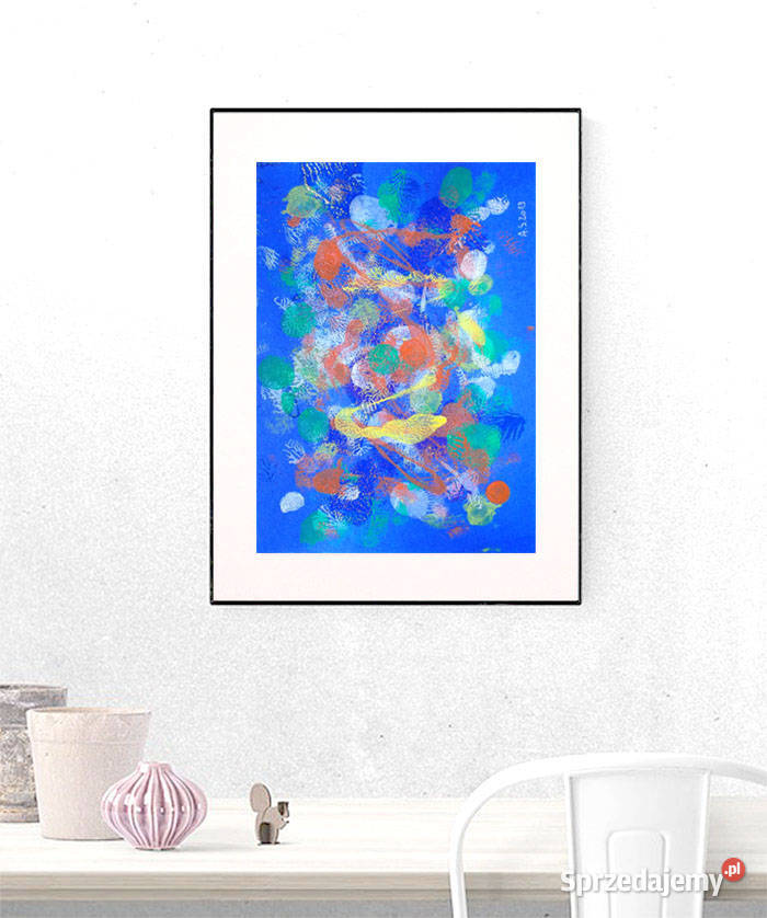 granatowa abstrakcja abstrakcja loft grafika opolskie Opole