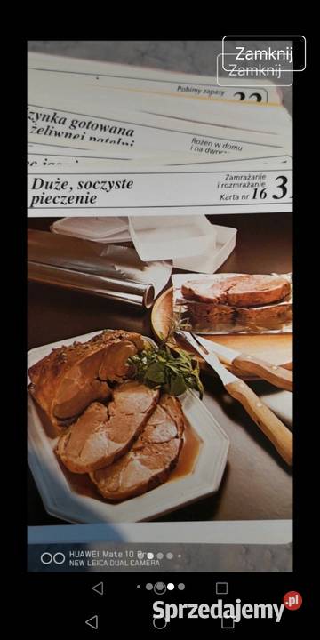 Karty z przepisami Moszczenica sprzedam