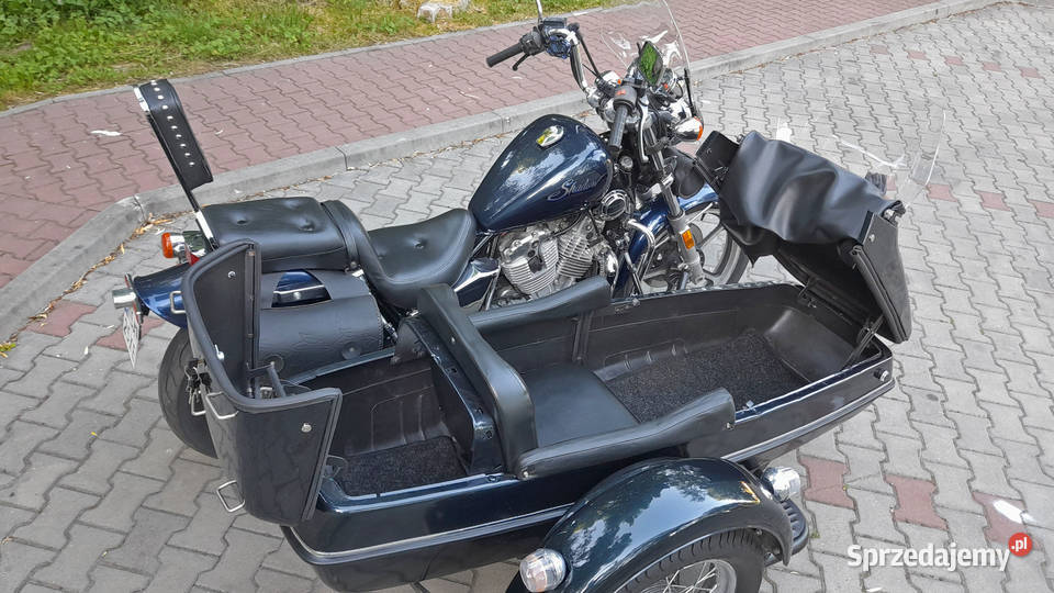 Honda VT700 z wózkiem bocznym 3 osoby w dowodzie Honda śląskie Piekary Śląskie