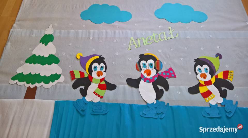 Dekoracje o tematyce zimowe z brystolu mazowieckie Garwolin