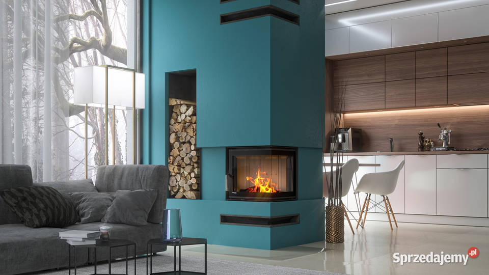 Wkład kominkowy narożny DEFRO HOME INTRA XSM BP stal Poznań