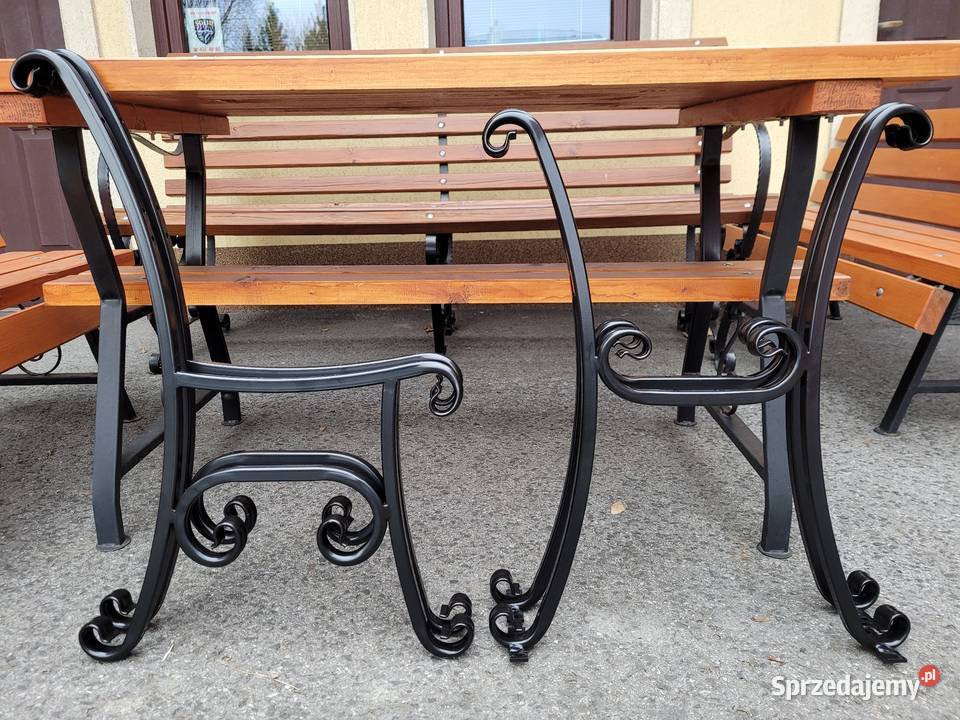 Nogi Noga do ławki ogrodowej z profilu STAL małopolskie Wieliczka
