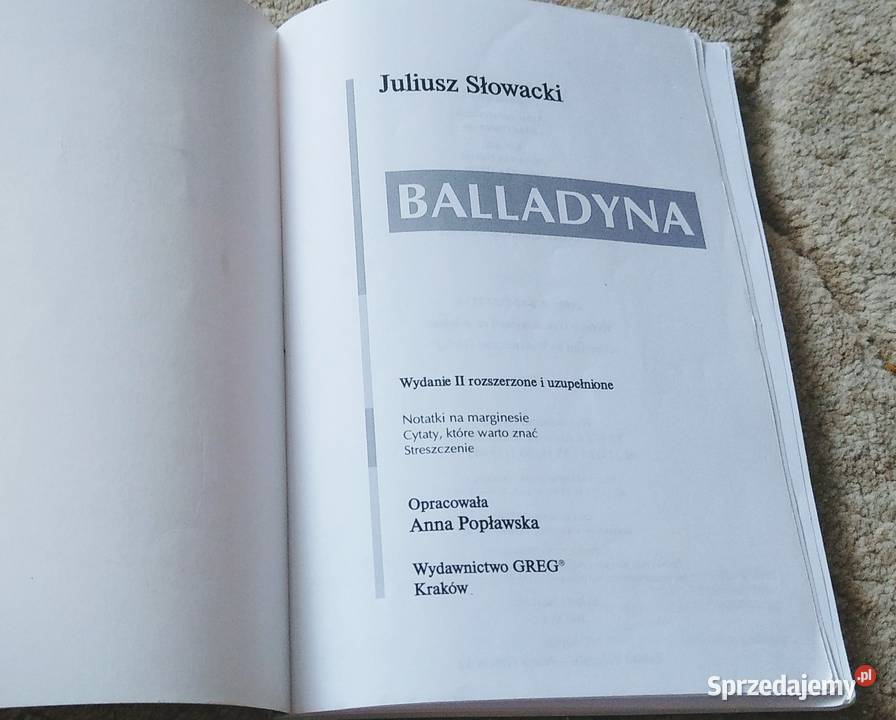 Balladyna Juliusz Słowacki Lektura z pomorskie Gdańsk
