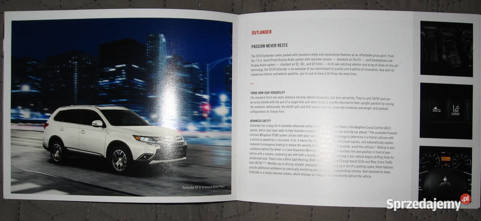 Mitsubishi 2018 Model Line Up prospekt katalog Kępice