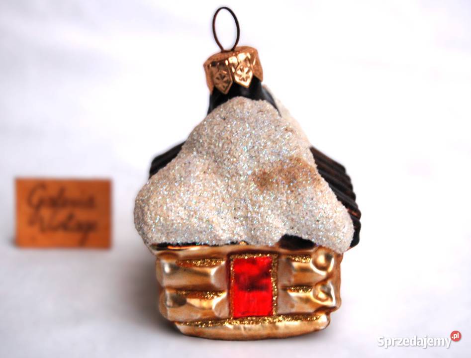 Bombka szklana ręcznie malowana ośnieżony