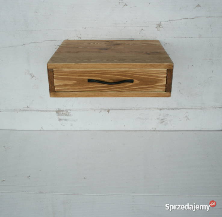 Szafka nocna lite drewno metal loft stolik Mielec