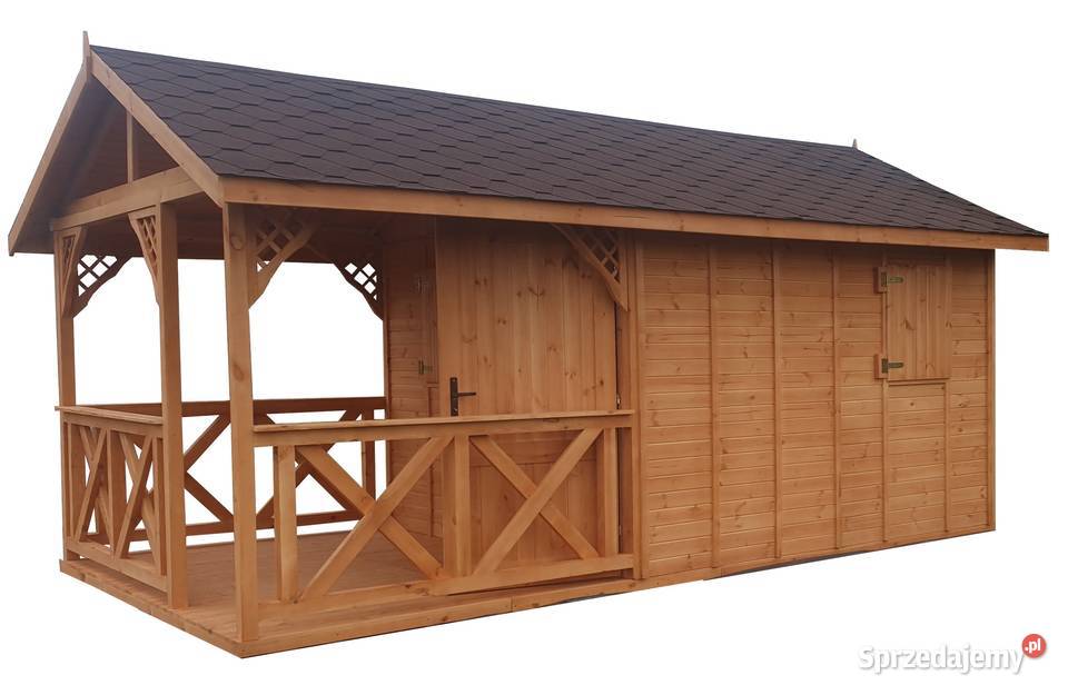 Domek letniskowy ogrodowy altana drewniana Zimnowoda