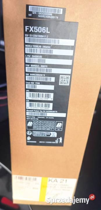 Laptop ASUS TUF Gaming F15 Gliwice sprzedam