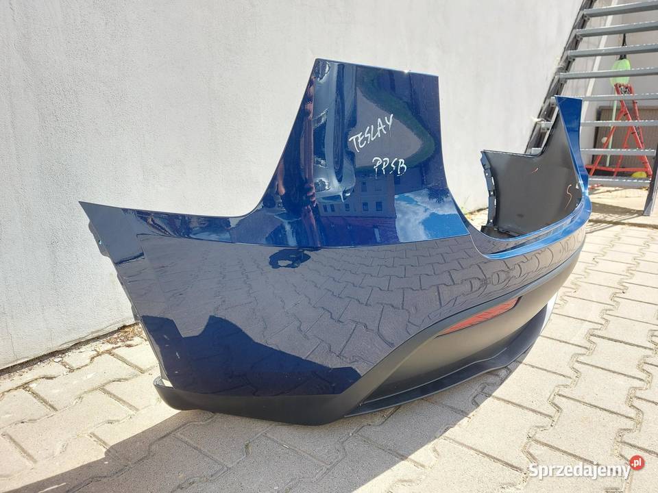 TESLA MODEL Y 2024r ZDERZAK TYŁ TYLNY NIEBIESKI