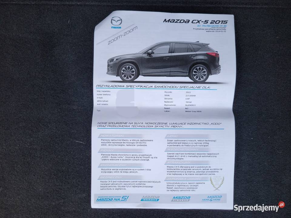 Mazda CX5 Pierwszy Właściciel Salon Polska 146000km
