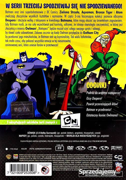 BATMAN ODWAŻNI I BEZWZGLĘDNI CZĘŚĆ 3 Kalisz