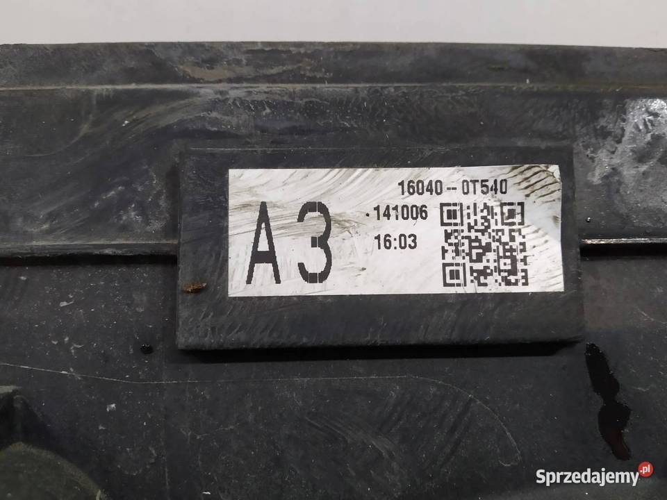 WENTYLATOR CHŁODNICY 18 HYBRID E18 160400T540 Rok produkcji 2013